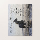 Deuteronomie 31:6 Sterke en moedige paarden zijn Legpuzzel (Verticaal)