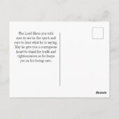 Deuteronomie 31:6 Wees moedig en sterk paard Briefkaart (Achterkant)