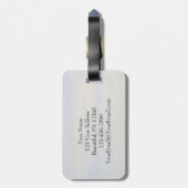 Deuteronomie 31:6 Wees sterk en moedig, paard Bagagelabel (Achterkant verticaal)