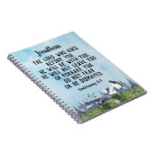 Deuteronomie 31 8 Bijbelverse Waterverf Natuur Notitieboek (Rechterzijde)