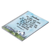 Deuteronomie 31 8 Bijbelverse Waterverf Natuur Notitieboek (Linkerzijde)