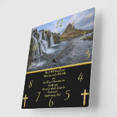 Deuteronomie 31:8 De LORD zelf Vierkante Klok (Hoek)