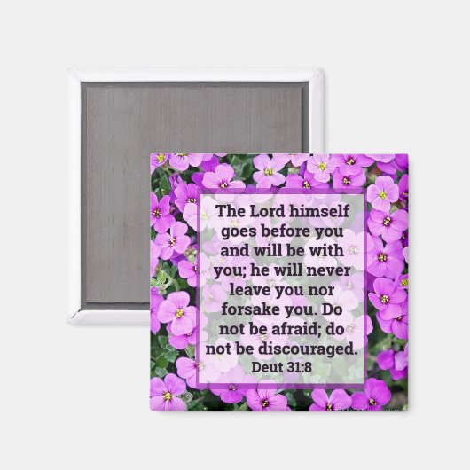 Deuteronomie 31:8 Magnet (Voorkant / Achterkant)