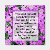 Deuteronomie 31:8 Magnet (Voorkant)