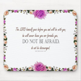 Deuteronomie 31, niet bang zijn, muismat