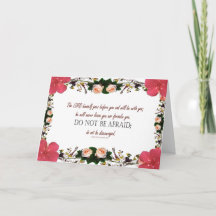 Deuteronomie 31 Vloeiend Briefkaart is niet bang