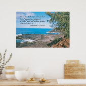 Deuteronomie 32:4 Manuscriptdruk Poster (Keuken)