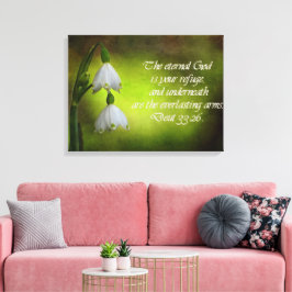 Deuteronomie 33:26 Eternal Refuge Inspirerend Canvas Afdruk