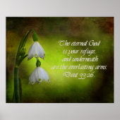 Deuteronomie 33:26 Eternal Refuge Inspirerend Poster (Voorkant)