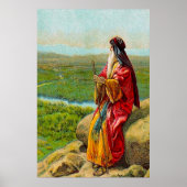 Deuteronomie 34 De dood van het poster Moses (Voorkant)