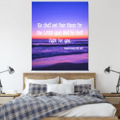 Deuteronomie 3:22 Bijbelse KJV Pic Wall Art Canvas Afdruk (Insitu (Slaapkamer))