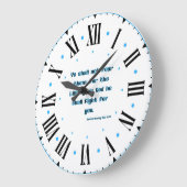 Deuteronomie 3:22 KJV Bijbel Verse II Romeins Nume Grote Klok (Hoek)