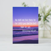 Deuteronomie 3:22 KJV Bijbel verse Pic Flat Greeti Kaart (Staand voorkant)