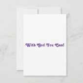 Deuteronomie 3:22 KJV Bijbel verse Pic Flat Greeti Kaart (Achterkant)