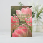 Deuteronomie 4:4 KJV Bijbel verse Pic Flat Greetin Kaart (Staand voorkant)