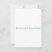 Deuteronomie 4:4 KJV Bijbel verse Pic Flat Greetin Kaart (Achterkant)