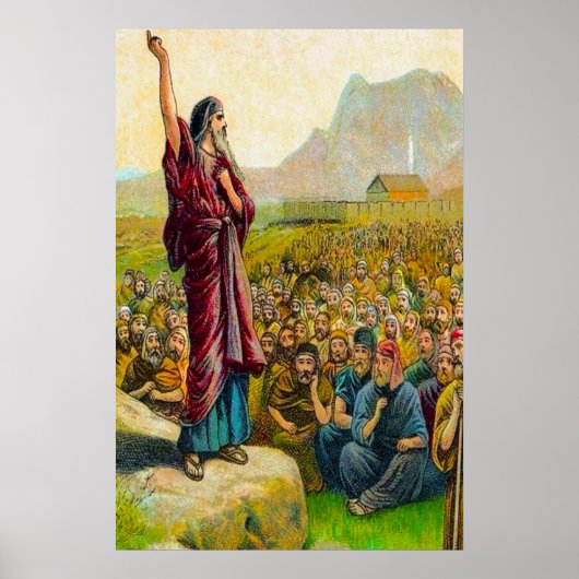 Deuteronomie 6:1-9 Love and Obey God poster (Voorkant)