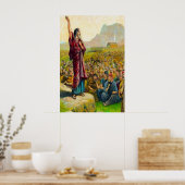 Deuteronomie 6:1-9 Love and Obey God poster (Keuken)