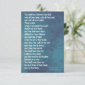 Deuteronomie 6:5-9 - Prioriteiten Kaart (Staand voorkant)