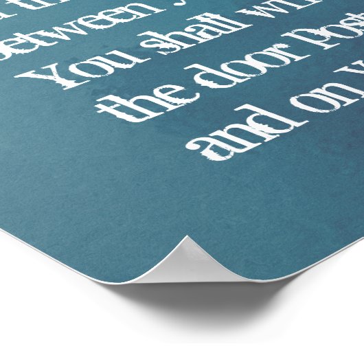 Deuteronomie 6:5-9 - Prioriteiten Poster (Hoek)