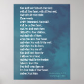 Deuteronomie 6:5-9 - Prioriteiten Poster (Voorkant)