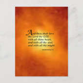 Deuteronomie 6:5 briefkaart (Voorkant)