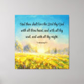 Deuteronomie 6:5 canvas afdruk (Voorkant)
