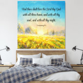 Deuteronomie 6:5 canvas afdruk (Insitu (Slaapkamer))