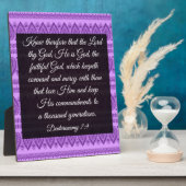 Deuteronomie 7:9 fotoplaat (Zijkant)