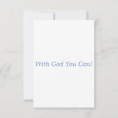 Deuteronomie 8:3 KJV Bijbel verse Pic Flat Greetin Kaart (Achterkant)