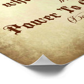 Deuteronomie Bijbel herinnert zich de Heer uw God Poster (Hoek)