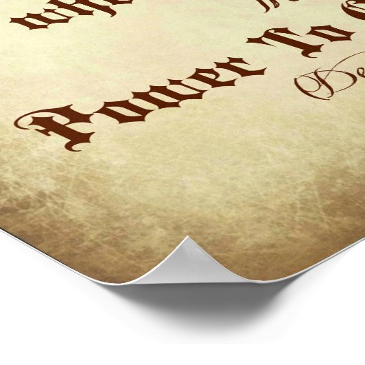 Deuteronomie Bijbel herinnert zich de Heer uw God Poster (Hoek)