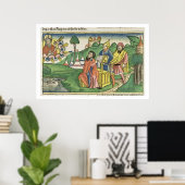 Deuteronomie: Frontispiece waarin God de L maakt Poster (Thuiskantoor)