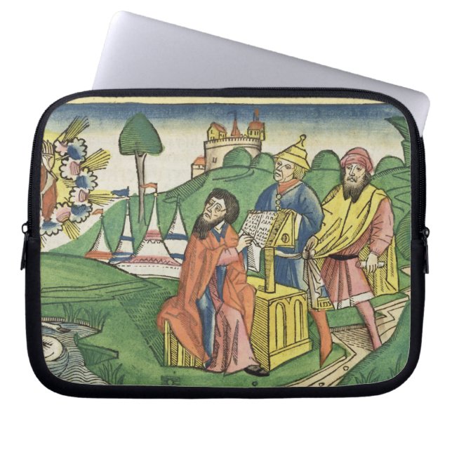 Deuteronomie: frontistiek waarin God de L maakt Laptop Sleeve (Voorkant)