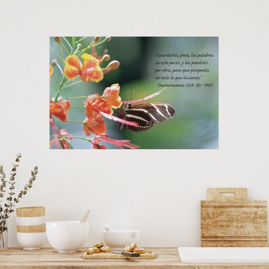 Deuteronomio 29:9-kartel poster (Keuken)