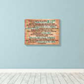Deuteronomium 11 Bijbelvers Christelijke Schrift K Canvas Afdruk (Insitu (Houten vloer))