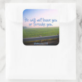 Deuteronomium 31:6 Christelijke Schrift Stickers (Tas)