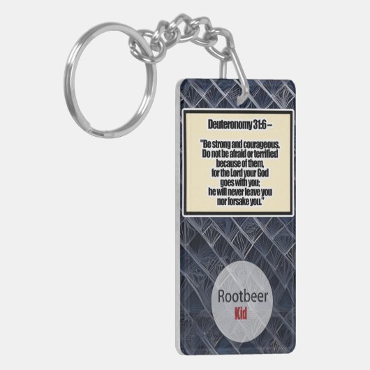Deuteronomium 31:6 sleutelhanger (Voorkant Links)