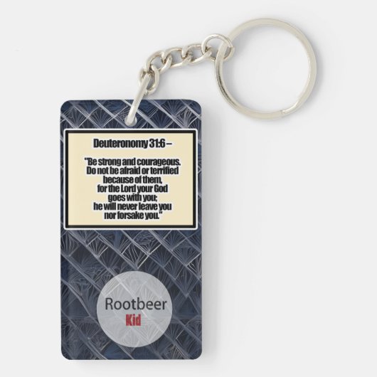 Deuteronomium 31:6 sleutelhanger (achterkant)