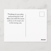 Deuteronomium 31:6 Vrees niet Ik ga met u Bijbel Briefkaart (Achterkant)