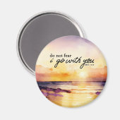 Deuteronomium 31:6 Vrees niet Ik ga met u Bijbel Magneet (Voorkant / Achterkant)