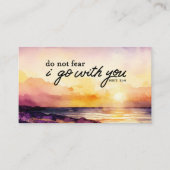 Deuteronomium 31:6 Vrees niet Ik ga met u Bijbel Visitekaartje (Voorkant)