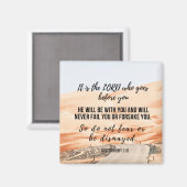 Deuteronomium 31:8 2" magneet (Voorkant / Achterkant)