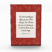 Deuteronomium 31:8 Bijbelvers Afbeelding Fotoblokken (Voorkant)