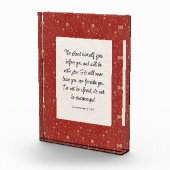 Deuteronomium 31:8 Bijbelvers Afbeelding Fotoblokken (Rechts)