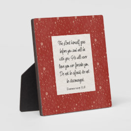 Deuteronomium 31:8 Bijbelvers Afbeelding Fotoplaat