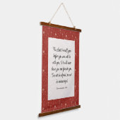 Deuteronomium 31:8 Bijbelvers Afbeelding Hangend Wandkleed (Gebogen)