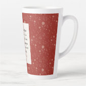 Deuteronomium 31:8 Bijbelvers Afbeelding Latte Mok (Rechts)