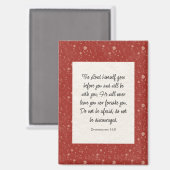 Deuteronomium 31:8 Bijbelvers Afbeelding Magneet (Voorkant / Achterkant)