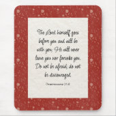 Deuteronomium 31:8 Bijbelvers Afbeelding Muismat (Voorkant)